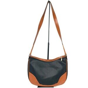 Salvatore Ferragamo Black Brown Shoulder Crossbody Bag